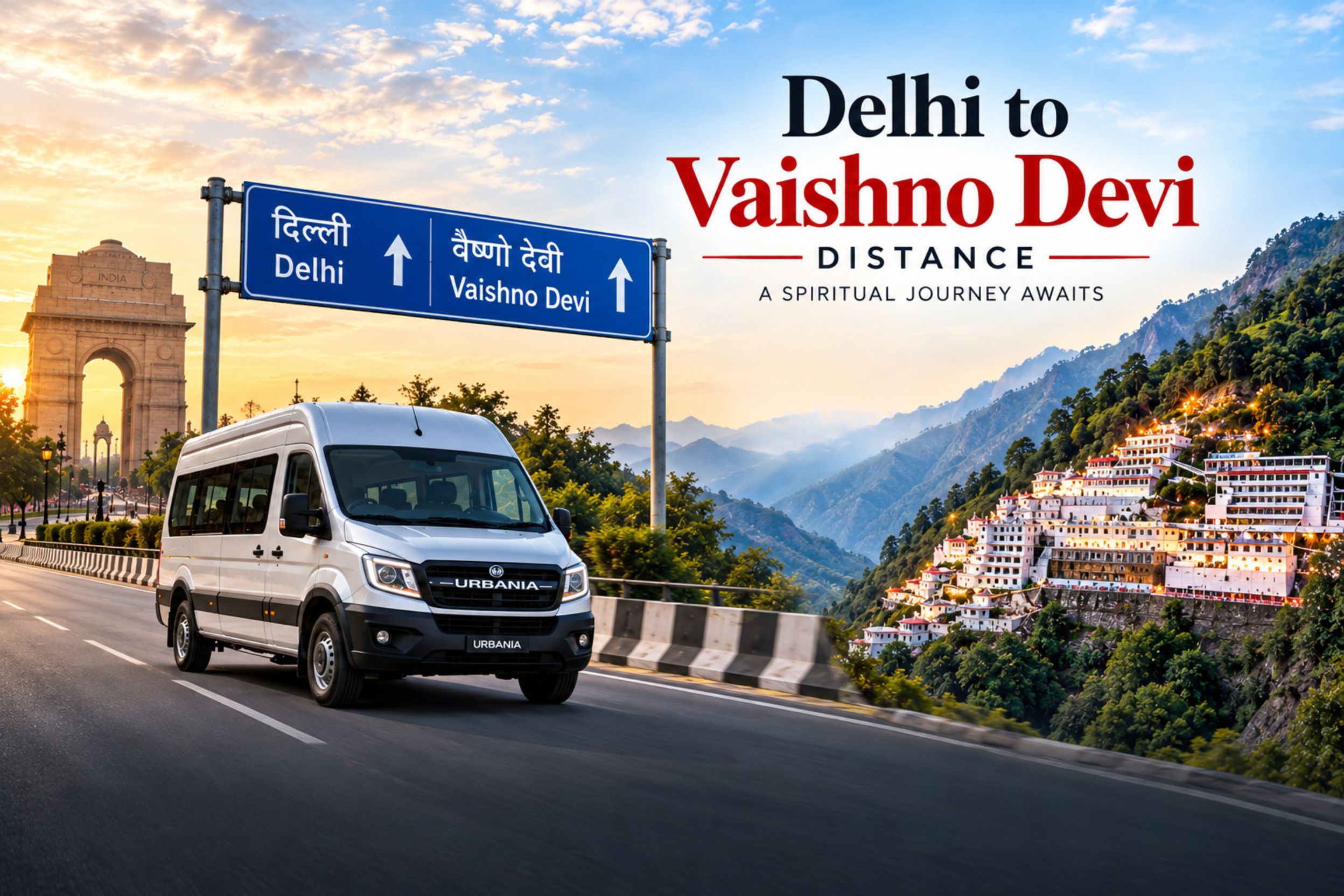 Delhi to Vaishno Devi Distance