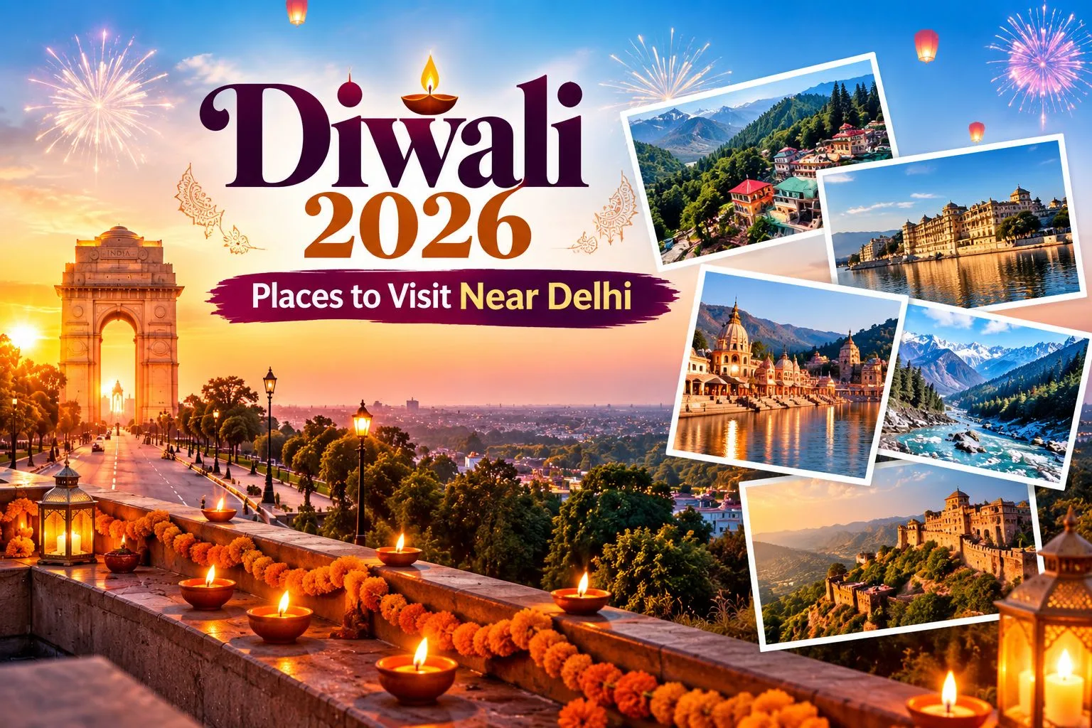 Diwali 2026 Places to Visit Near Delhi