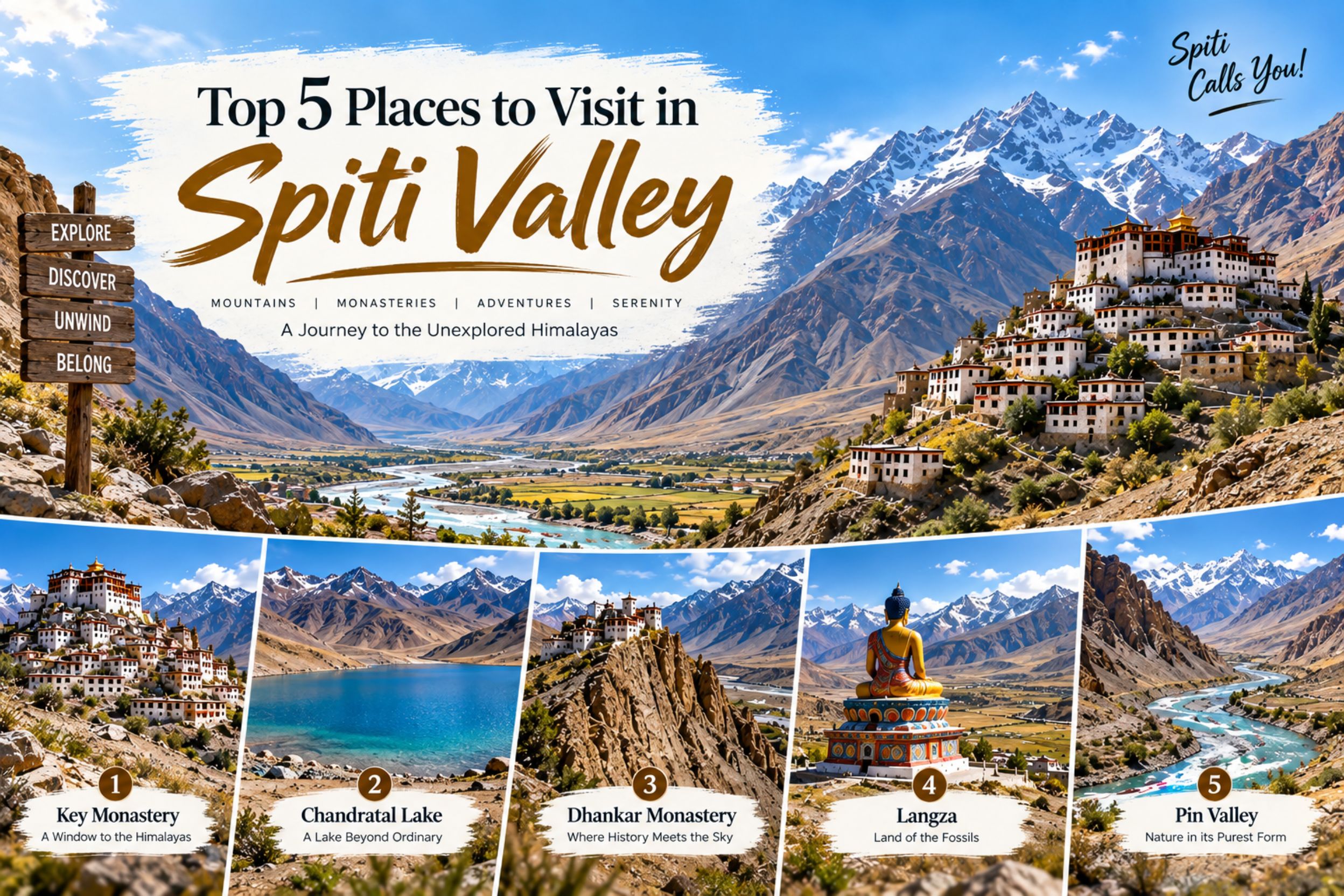 Top 5 Places to Visit in Spiti Valley
